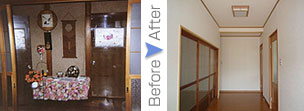 内装トータルリフォームのbefore-after