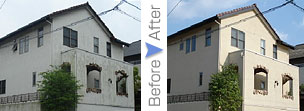外観リフォームのbefore-after